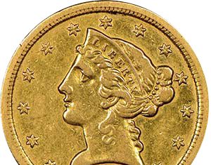 Newly discovered 1854-S gold half eagle