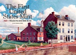 drawing of the first US Mint