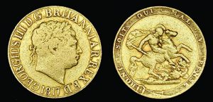 1817 UK gold pound