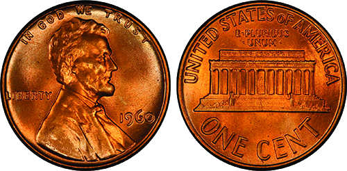 1960 D Lincoln Memorial Penny Small Date ~ Uncirculated Cent from Bank Roll 