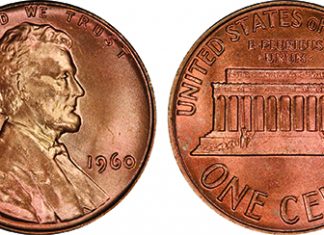 1960-P Small Date cent