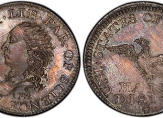 1792 half dime.