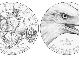 2021 Gold Silver High-Relief Liberty Coin Courtesy of U.S. Mint