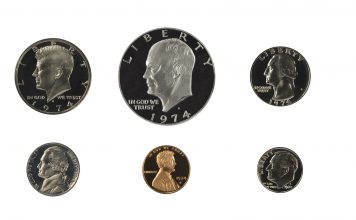 1974 Proof Coins by Bigstock