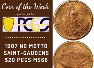 1907 No Motto Saint-Gaudens Double Eagle