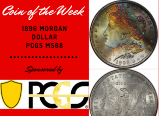 1896 Morgan Dollar PCGS MS68. Images courtesy of PCGS TrueView.