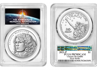 Christa McAuliffe PCGS label