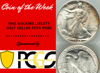 PCGS Coin of the Week: 1942 Walking Liberty Half Dollar PCGS MS65