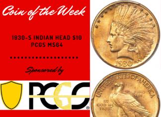 1930-S Indian Head $10, PCGS MS64