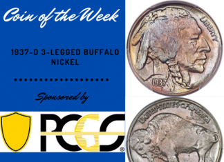 1937-D Three-Legged Buffalo Nickel