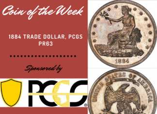 1884 Trade Dollar, PCGS PR63