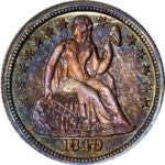 1849 Liberty Seated Dime, PCGS PR66