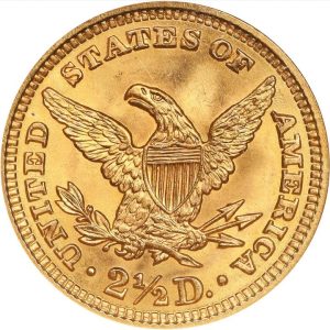 1907 Liberty Head Quarter Eagle. MS-66 (NGC). CAC. 