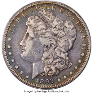 1893-S Morgan Dollar, Fine 15